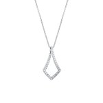 Girocollo prisma con brillanti 0,24 ct - Foto 1
