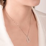 Girocollo prisma con brillanti 0,24 ct - Foto 2