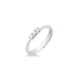 Anello trilogy 0,13 ct - Foto 1